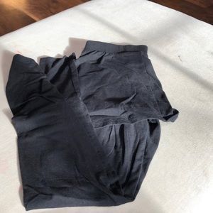 Black leggings with attached skirt